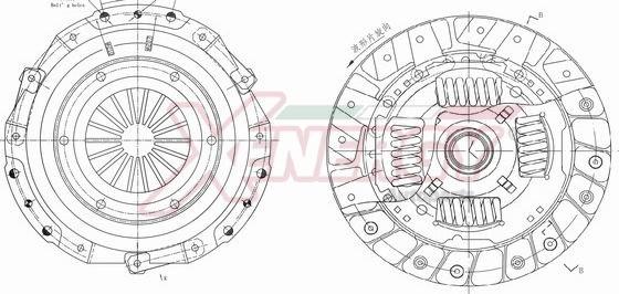 AP XENERGY VKFTA8008XX - Debriyaj dəsti furqanavto.az