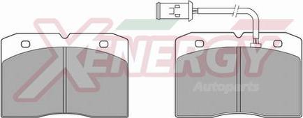 AP XENERGY X40454 - Əyləc altlığı dəsti, əyləc diski furqanavto.az