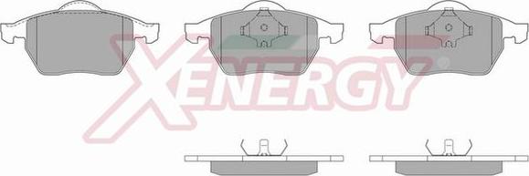 AP XENERGY X40484 - Əyləc altlığı dəsti, əyləc diski furqanavto.az