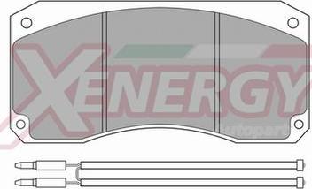 AP XENERGY X40503 - Əyləc altlığı dəsti, əyləc diski furqanavto.az