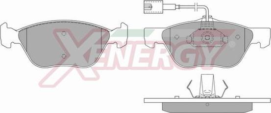 AP XENERGY X40577 - Əyləc altlığı dəsti, əyləc diski furqanavto.az