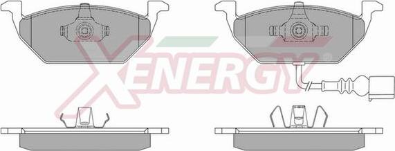 AP XENERGY X40664 - Əyləc altlığı dəsti, əyləc diski furqanavto.az