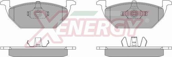 AP XENERGY X40663 - Əyləc altlığı dəsti, əyləc diski furqanavto.az