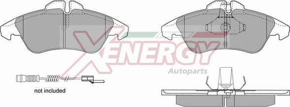 AP XENERGY X40626 - Əyləc altlığı dəsti, əyləc diski furqanavto.az