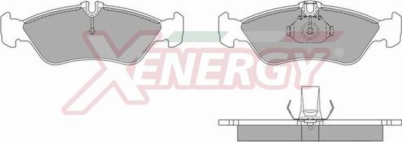 AP XENERGY X40628 - Əyləc altlığı dəsti, əyləc diski furqanavto.az