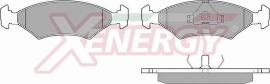 AP XENERGY X40101 - Əyləc altlığı dəsti, əyləc diski furqanavto.az