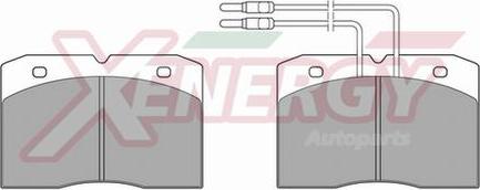 AP XENERGY X40172 - Əyləc altlığı dəsti, əyləc diski furqanavto.az