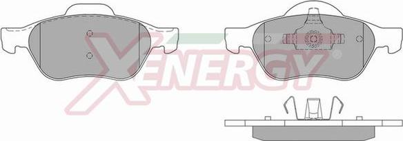 AP XENERGY X40815 - Əyləc altlığı dəsti, əyləc diski furqanavto.az