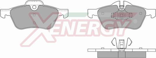 AP XENERGY X40812 - Əyləc altlığı dəsti, əyləc diski furqanavto.az