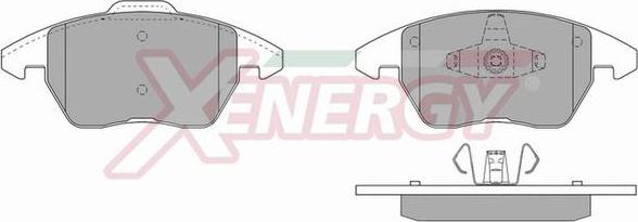 AP XENERGY X40889 - Əyləc altlığı dəsti, əyləc diski furqanavto.az