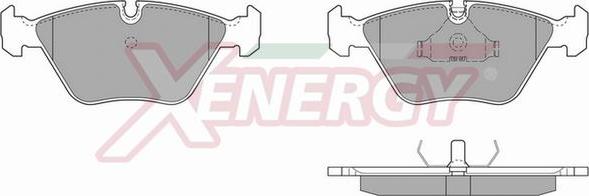 AP XENERGY X40310 - Əyləc altlığı dəsti, əyləc diski furqanavto.az