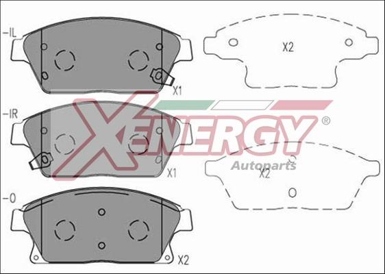 AP XENERGY X41078 - Əyləc altlığı dəsti, əyləc diski furqanavto.az