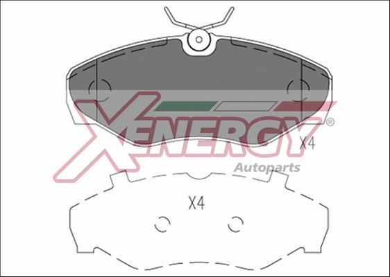 AP XENERGY X41198 - Əyləc altlığı dəsti, əyləc diski furqanavto.az