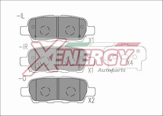 AP XENERGY X41192 - Əyləc altlığı dəsti, əyləc diski furqanavto.az