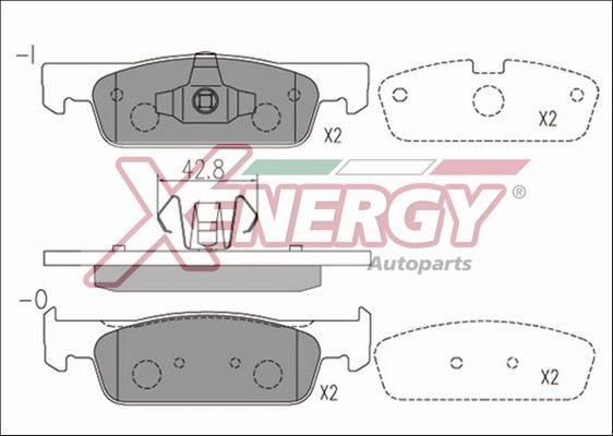 AP XENERGY X41169 - Əyləc altlığı dəsti, əyləc diski furqanavto.az