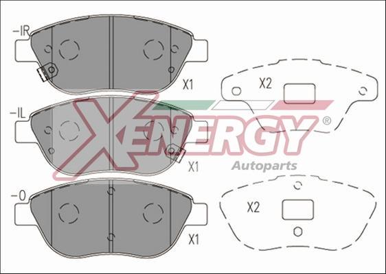 AP XENERGY X41186 - Əyləc altlığı dəsti, əyləc diski furqanavto.az