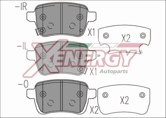 AP XENERGY X41173 - Əyləc altlığı dəsti, əyləc diski furqanavto.az