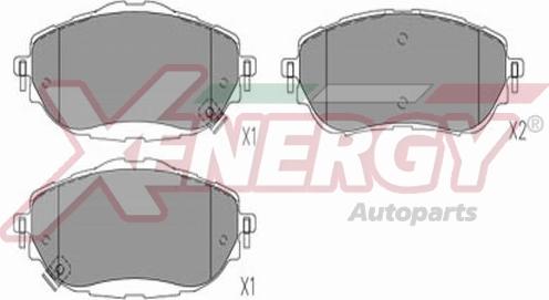 AP XENERGY X41362 - Əyləc altlığı dəsti, əyləc diski furqanavto.az