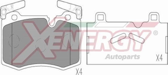 AP XENERGY X41310 - Əyləc altlığı dəsti, əyləc diski furqanavto.az