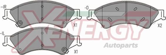 AP XENERGY X41331 - Əyləc altlığı dəsti, əyləc diski furqanavto.az