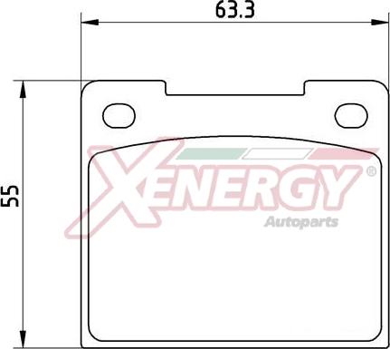 AP XENERGY X41379 - Əyləc altlığı dəsti, əyləc diski furqanavto.az