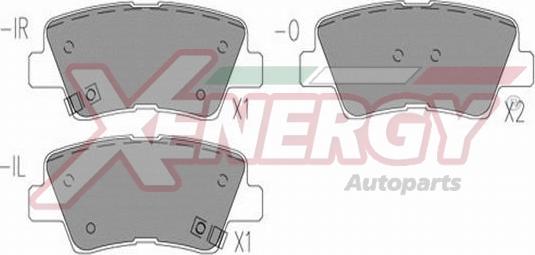 AP XENERGY X41298 - Əyləc altlığı dəsti, əyləc diski furqanavto.az