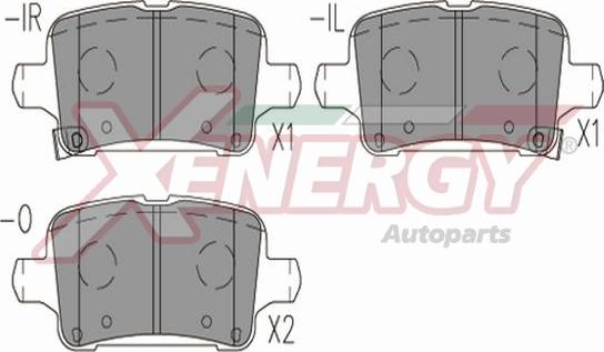 AP XENERGY X41297 - Əyləc altlığı dəsti, əyləc diski furqanavto.az