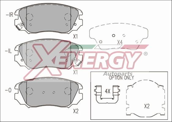 AP XENERGY X41240 - Əyləc altlığı dəsti, əyləc diski furqanavto.az