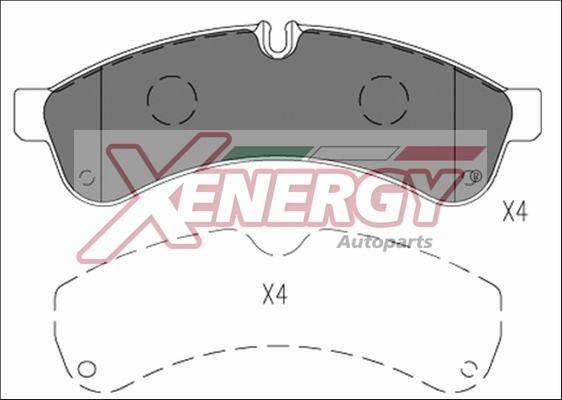 AP XENERGY X41250 - Əyləc altlığı dəsti, əyləc diski furqanavto.az