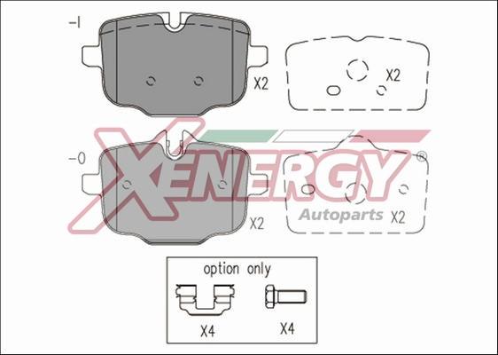 AP XENERGY X41209 - Əyləc altlığı dəsti, əyləc diski furqanavto.az