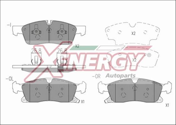 AP XENERGY X41204 - Əyləc altlığı dəsti, əyləc diski furqanavto.az