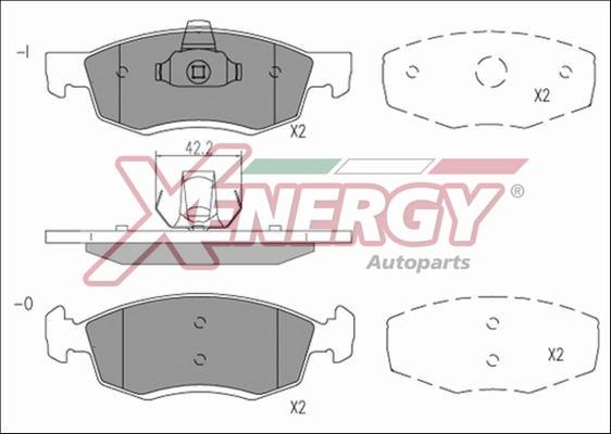 AP XENERGY X41206 - Əyləc altlığı dəsti, əyləc diski furqanavto.az