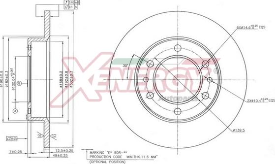 AP XENERGY X601482 - Əyləc Diski furqanavto.az