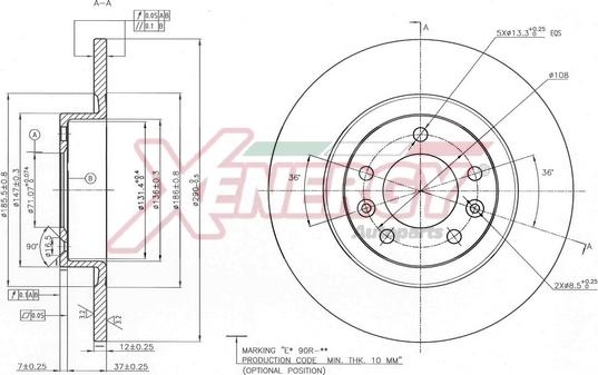 AP XENERGY X601537 - Əyləc Diski furqanavto.az