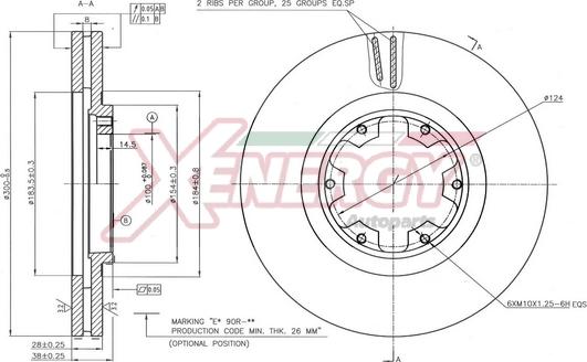 AP XENERGY X602913 - Əyləc Diski furqanavto.az