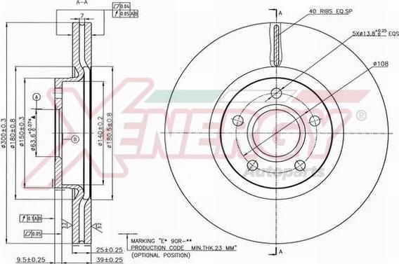 AP XENERGY X602536 - Əyləc Diski furqanavto.az