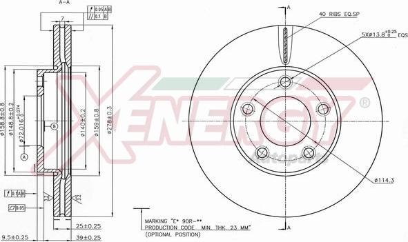 AP XENERGY X602120 - Əyləc Diski furqanavto.az