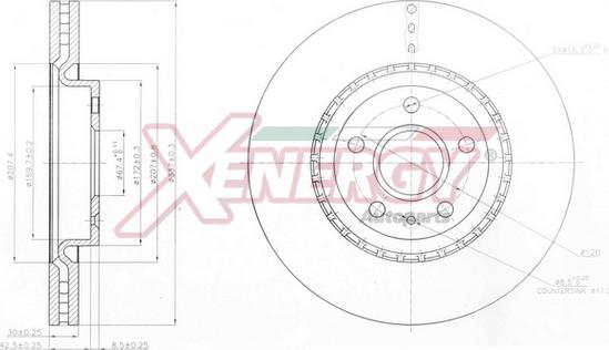 AP XENERGY X602893 - Əyləc Diski furqanavto.az