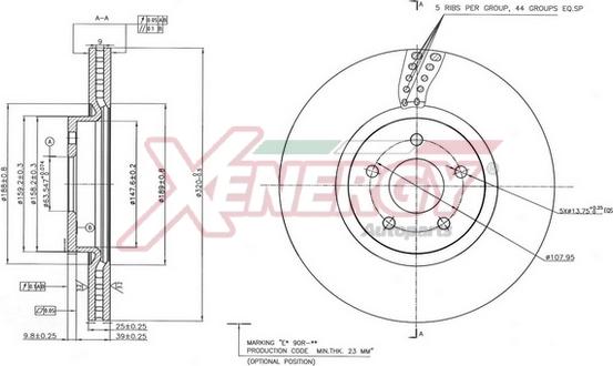 AP XENERGY X602897 - Əyləc Diski furqanavto.az