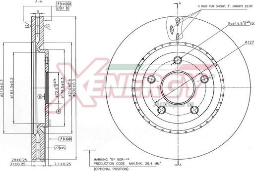 AP XENERGY X602857 - Əyləc Diski furqanavto.az