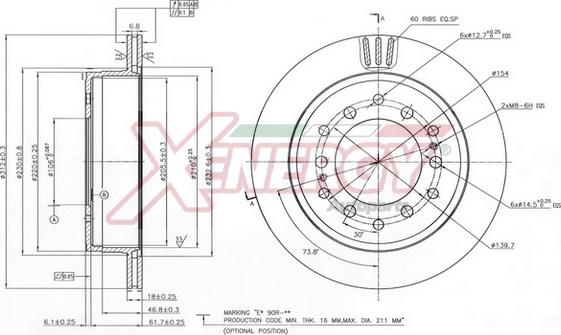 AP XENERGY X602873 - Əyləc Diski furqanavto.az