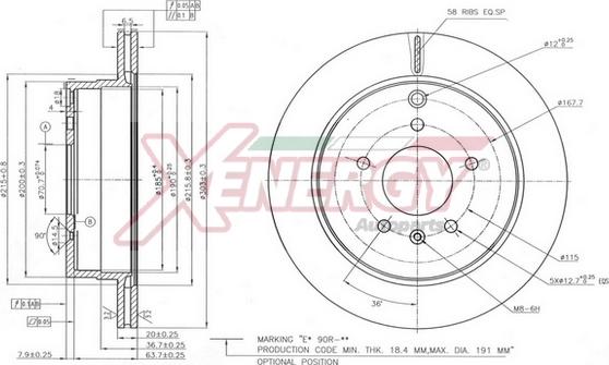 AP XENERGY X602877 - Əyləc Diski furqanavto.az