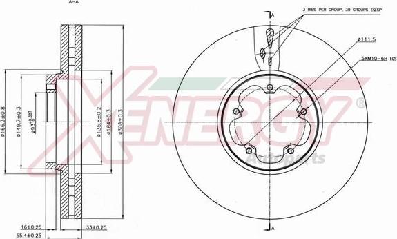 AP XENERGY X602761 - Əyləc Diski furqanavto.az