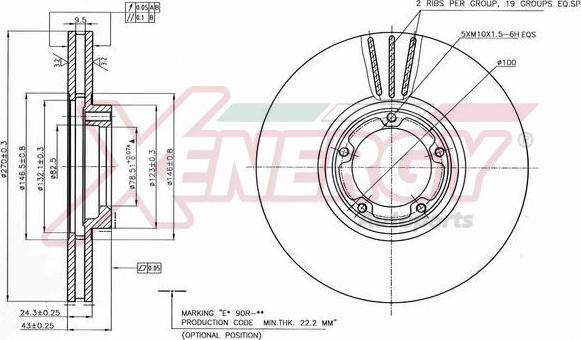 AP XENERGY X602762 - Əyləc Diski furqanavto.az