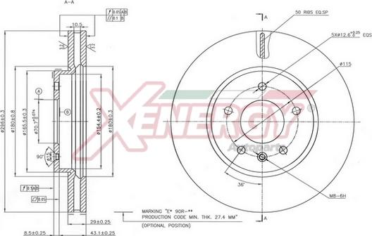 AP XENERGY X602775 - Əyləc Diski furqanavto.az