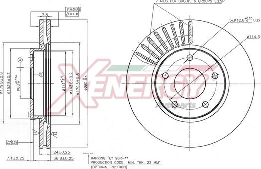 AP XENERGY X602770 - Əyləc Diski furqanavto.az