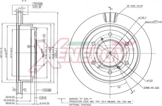 AP XENERGY X602777 - Əyləc Diski furqanavto.az