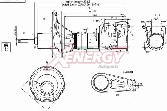 AP XENERGY X011331 - Amortizator furqanavto.az