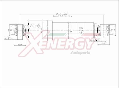 AP XENERGY X284344 - Amortizator furqanavto.az