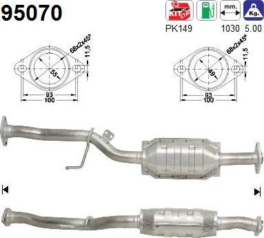 AS 95070 - Katalitik çevirici furqanavto.az